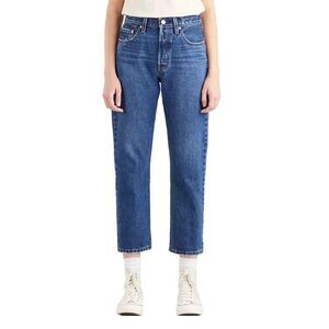 LEVI's 501 Big E Premium Denim High Rise Button-fly Women's Crop Jeans